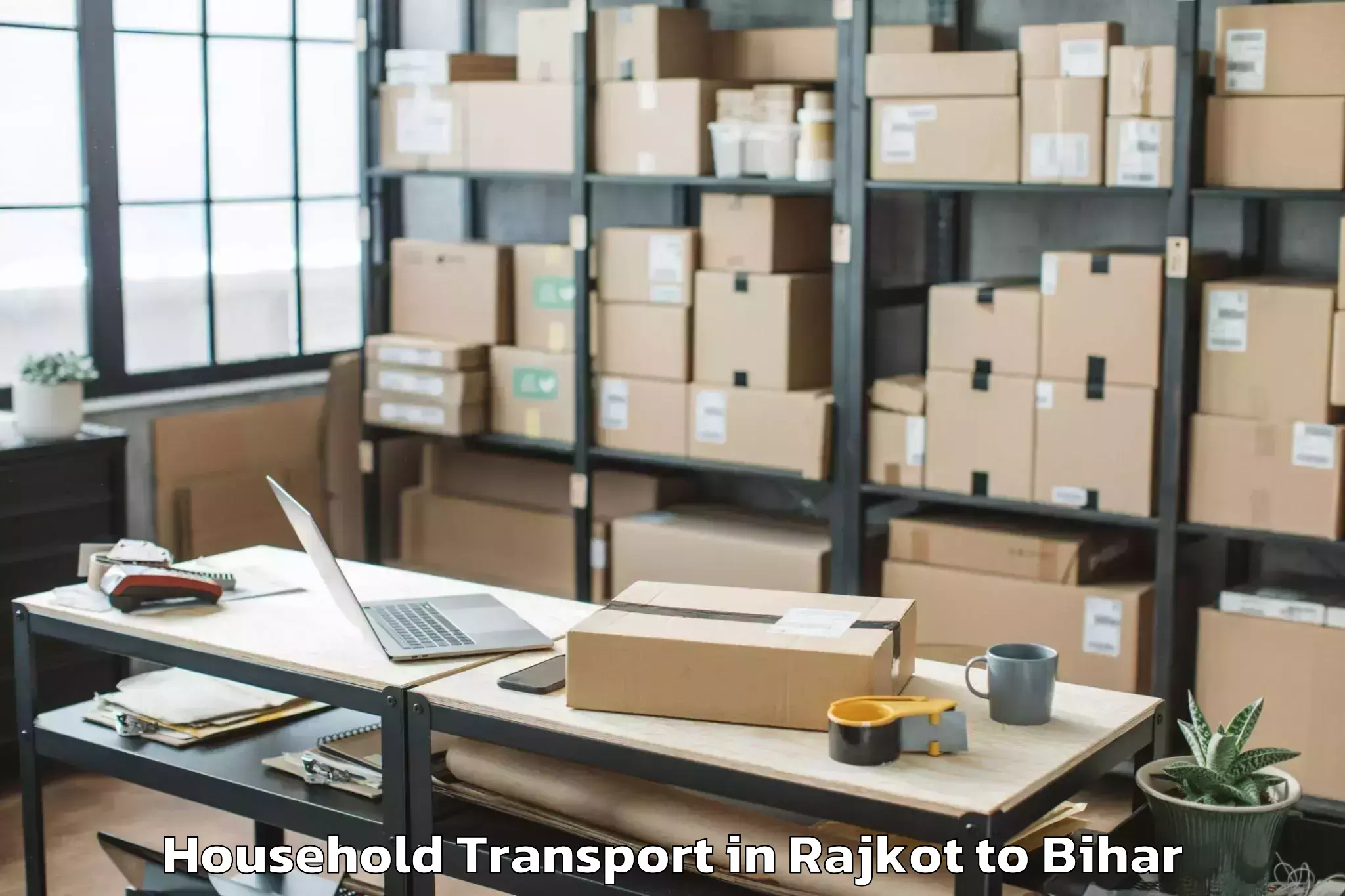 Book Rajkot to Madhepura Household Transport Online